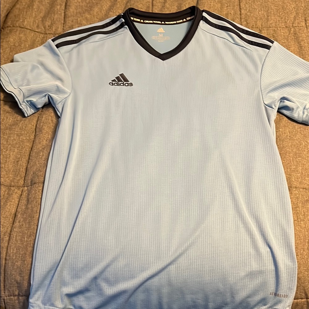 Adidas Men's Light Blue Shirt